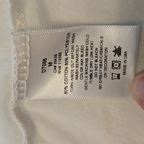 Miss Me | Women's White Pink Spell-Out "Miss Me" Retro Slub Sheer Tee Sz M - Picture 11 of 13